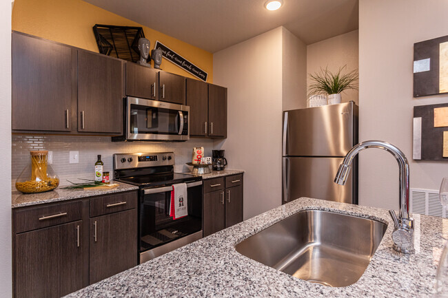 2BR, 2BA - 1075SF "Magnolia" Kitchen - Timberhill Commons