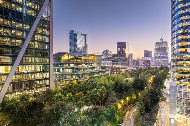 Salesforce Park stretches for blocks through the Yerba Buena neighborhood.