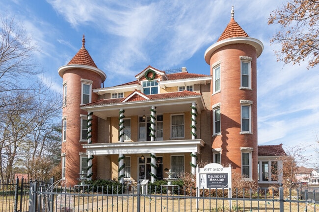 Belvidere Mansion, built in 1907, is managed by Rogers County Historical Society.