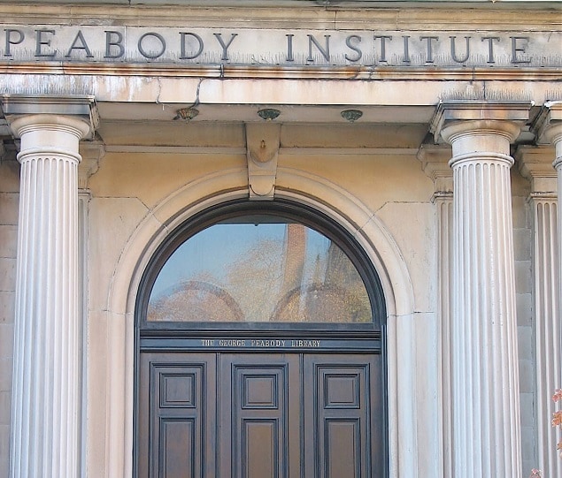 The Peabody Institute in Mount Vernon was founded in 1857