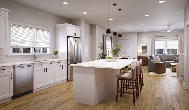 Spacious Kitchens - Oaks at Wendell
