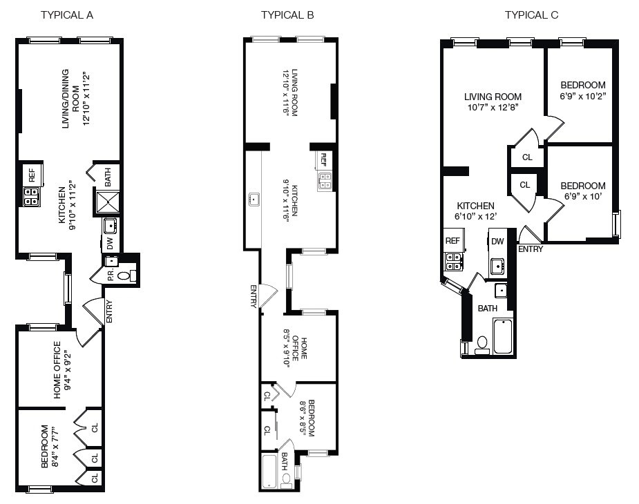 Plano de planta - 11 Carmine St