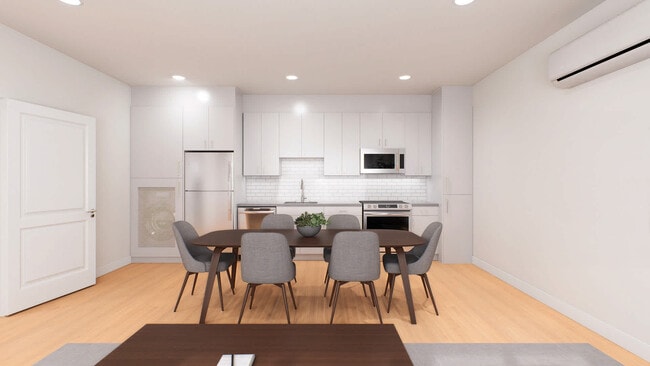 living room with hard surface flooring - Deerwood