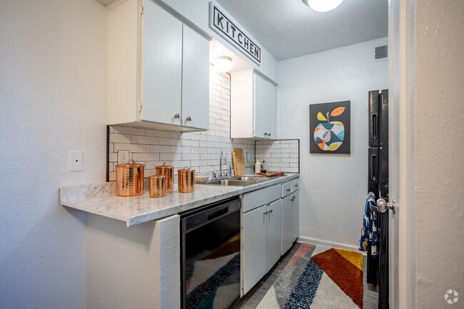 1HAB - 662SF - Cocina - Pasadena Apartments