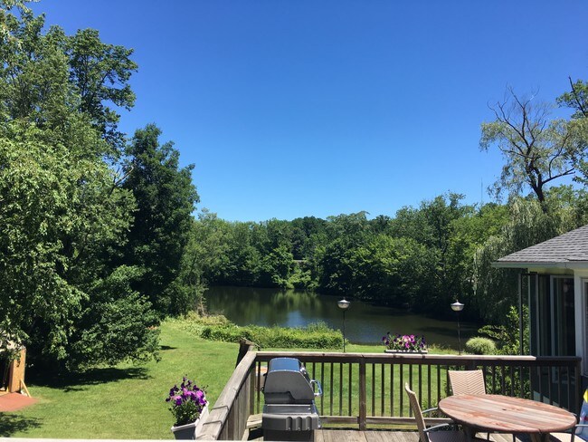 Large deck overlooking Stillwater Lake - 169 Pinesbridge Rd