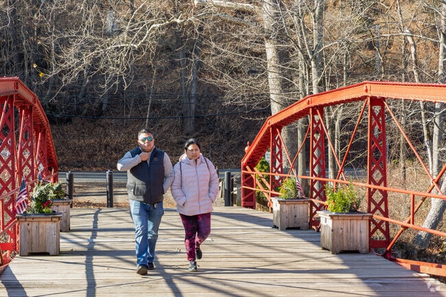 Discover the historic and beautiful Red Bridge at the Lions Club Park in South Meriden.