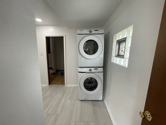Washer and Dryer in Bathroom - 2576 S Superior St