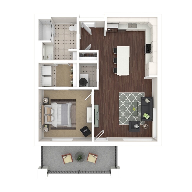 One Bedroom - 3A - Norton Links Apartments