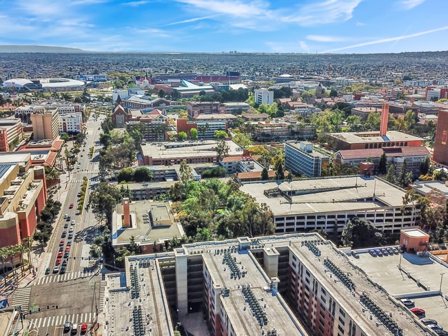 Aerial Exterior of Building - University Gateway Apartments