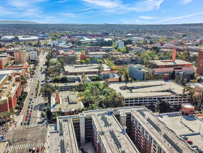 Aerial Exterior of Building - University Gateway