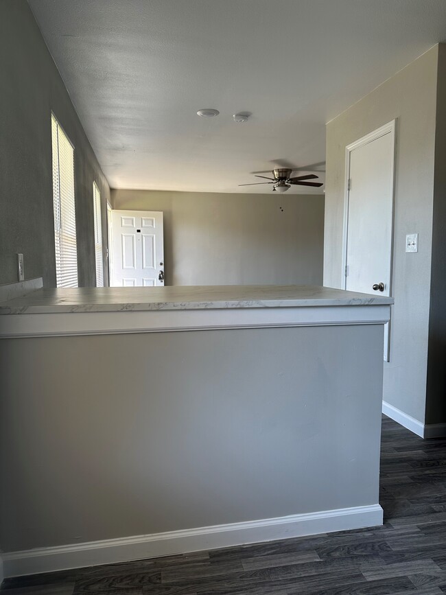 View from Kitchen to living room - Waterford Park Apartments