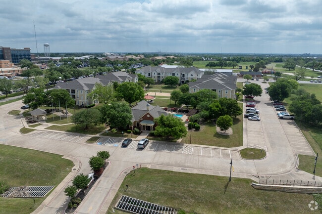 Aerial Photo - University Courtyard