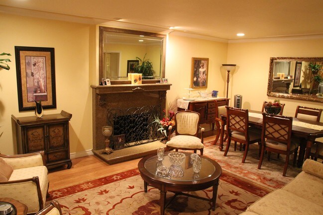 Unit A - Living Room/Dining Area - Huntington Harbor 5-Plex