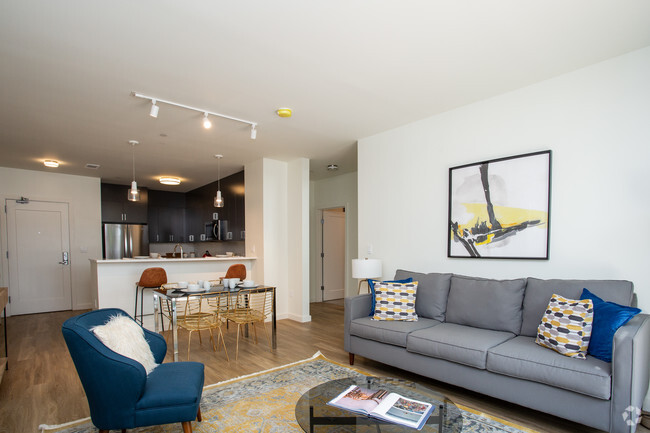 Living Room - Oak Row Apartments