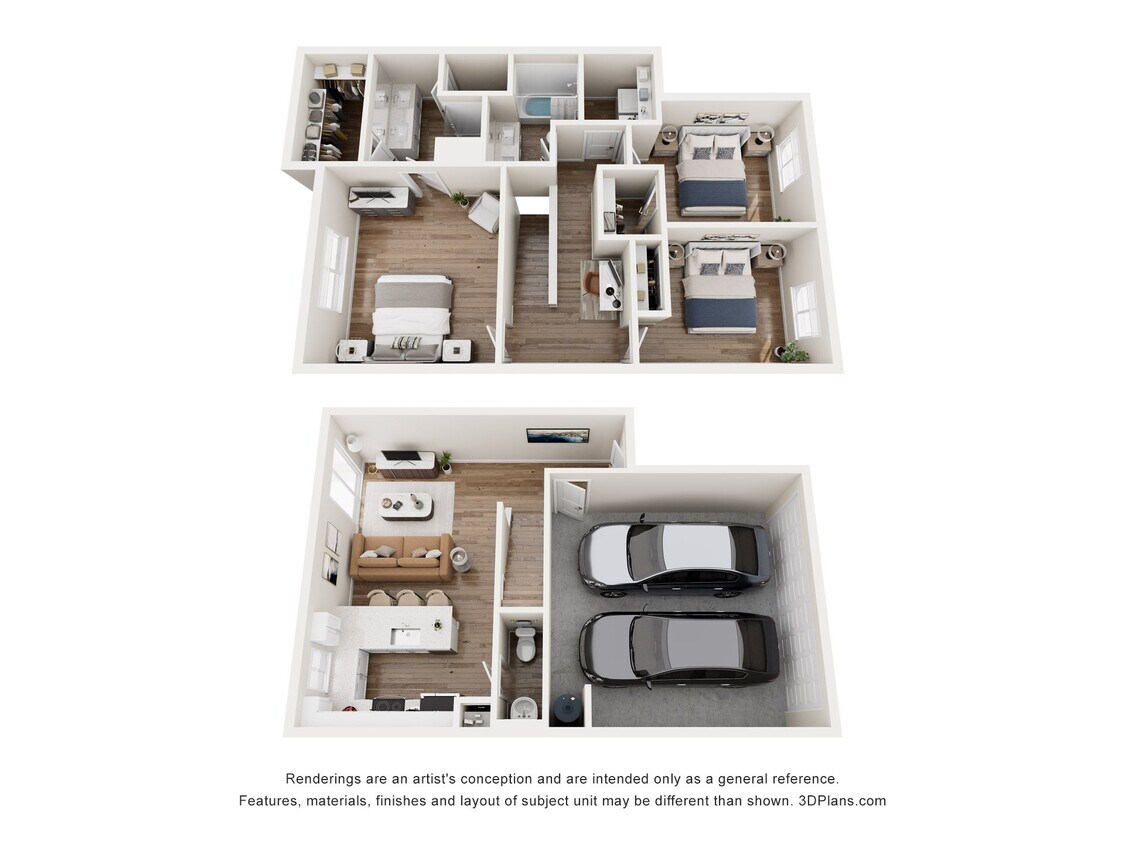 Plano de planta - Villas on Van Buren