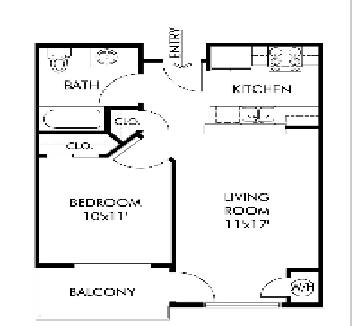 1BR/1BA - Dahlia Square Senior Apartments - Phase 1