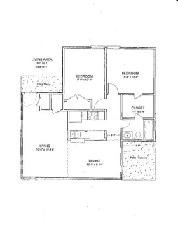 Plano de planta - Ashley Square Apartments