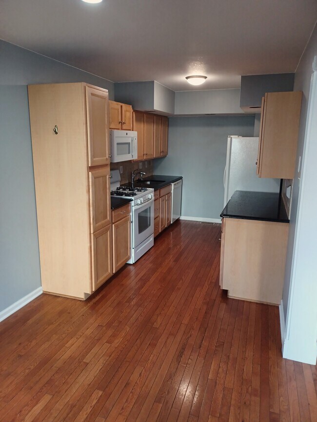 Eat-in Kitchen with gas cooking, grantie countertops - 116 E Moreland Ave