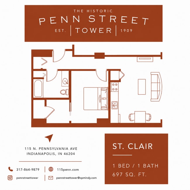 Interior Photo - Penn Street Tower Apartments