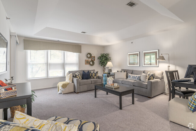 2BR, 2BA - 1100SF Living Room - Meadows Apartments