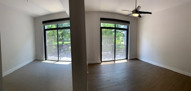 Bedroom (left), Living Room (right) - 525 Water St SW Apartment