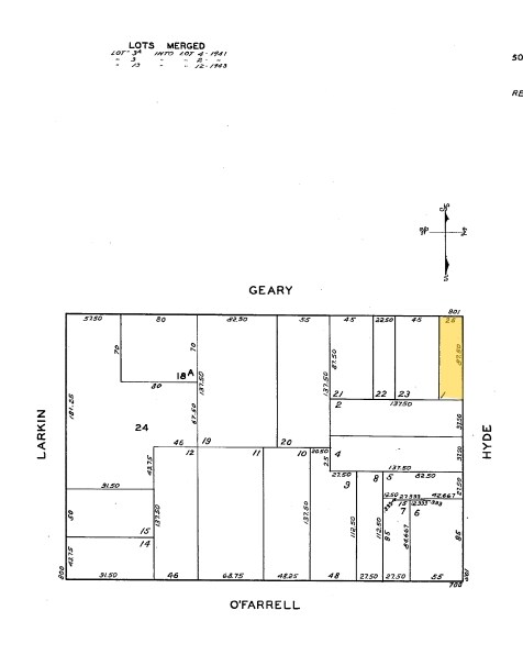 Plat Map - 801 Geary St