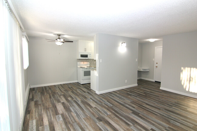 Living Room, Dinette & Kitchen in Background - Victory Place