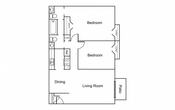 2 Bedroom / 1.5 Bath