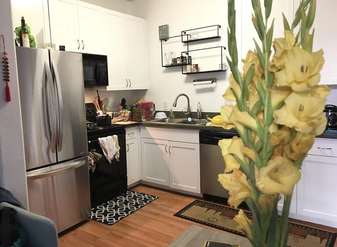 Open kitchen with French door refrigerator - 1121 40th St