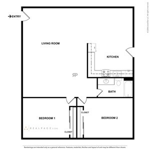 Plano de planta - Laurel Apartments