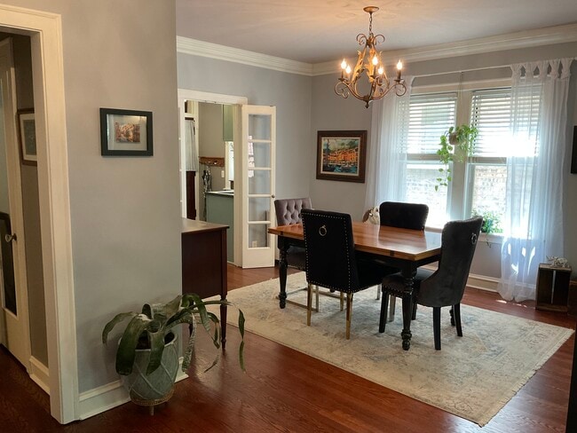 View of the dining room into the kitchen - 825 Forest Ave