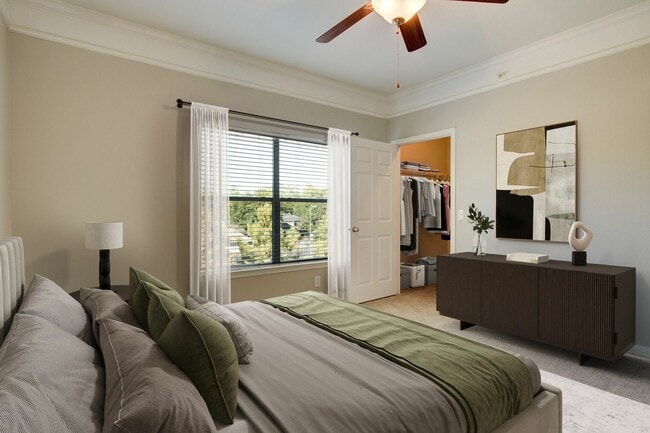 Large Bedroom with Closet - Carrington at Champion Forest Apartments