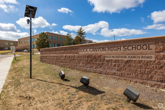 Rock Canyon High School is just outside the Castle Pines neighborhood.