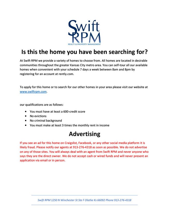 4612 W 62nd St, Fairway, KS 66205 House Rental in Fairway, KS