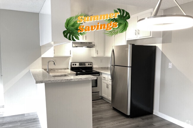 1BD, 1BA - Kitchen - Sycamore Pines Apartments