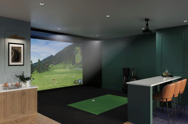 Golf Simulator - Celadon at Grandview Apartment Homes