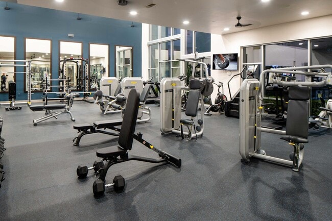 Strength training machines and free weights - Strata Apartments