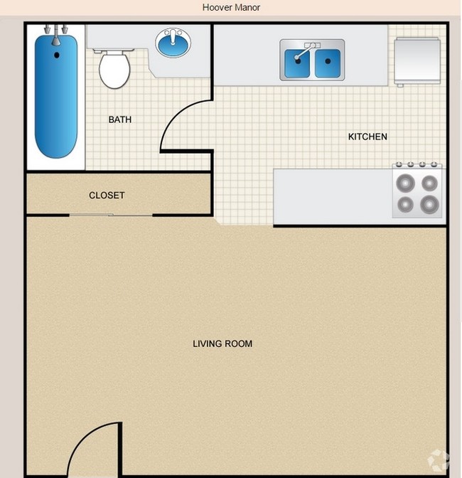 Studio - Hoover Manor Apartments