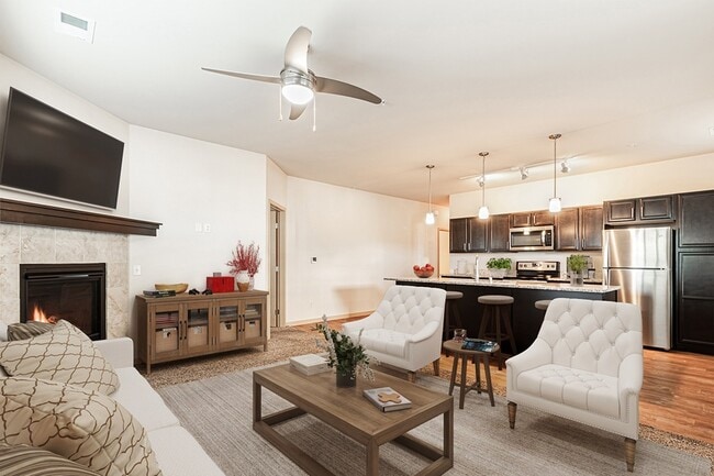 Living Room - Bergamont Townhomes