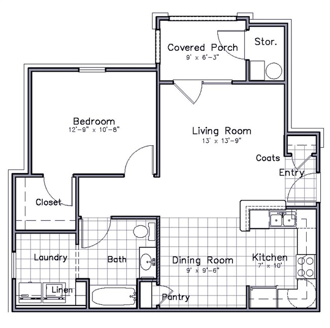 1BR/1BA - Ashebrooke Apartments