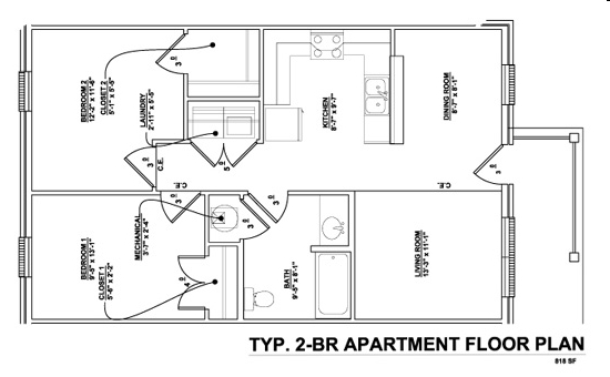 2HAB/1BA - White Oak Manor