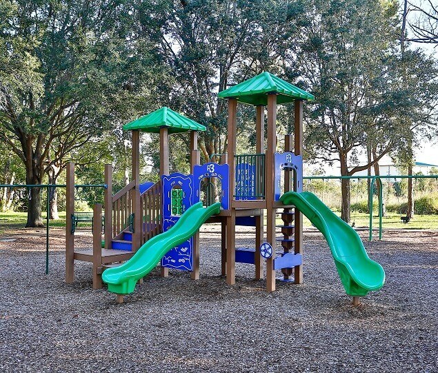 The playground at Catalina Park is a popular destination