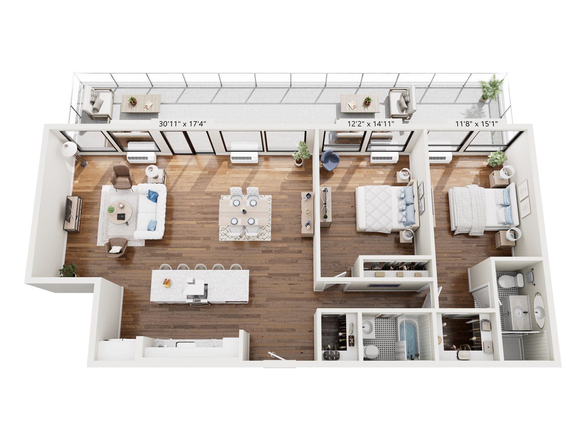 LIV Cleveland – 02PH 2 Bedroom 2x2