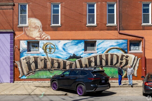 Artistic flair is common along the retail corridor in Original Highlands.