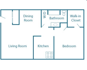 1BR/1BA - Village Dweller Apartments