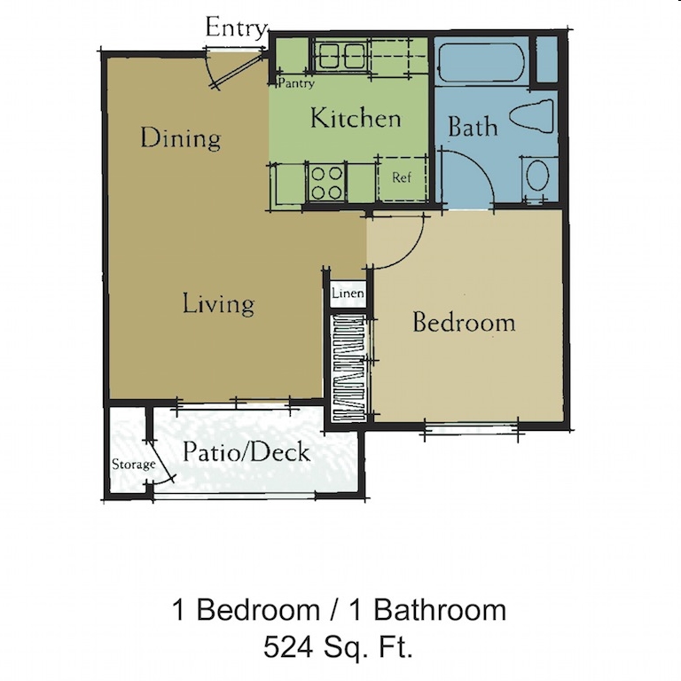 1HAB/1BA - Vintage Canyon Senior Apartments