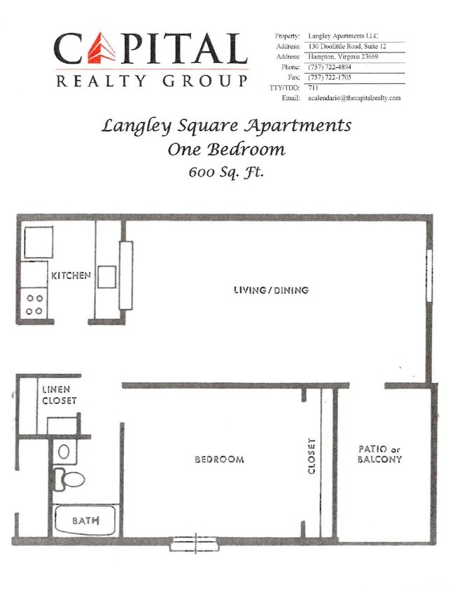 Langley Square Apartments Rentals Hampton, VA