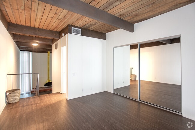 1BR w Loft-700 SF - Village Flats: Mid-Century Design with Modern Convenience