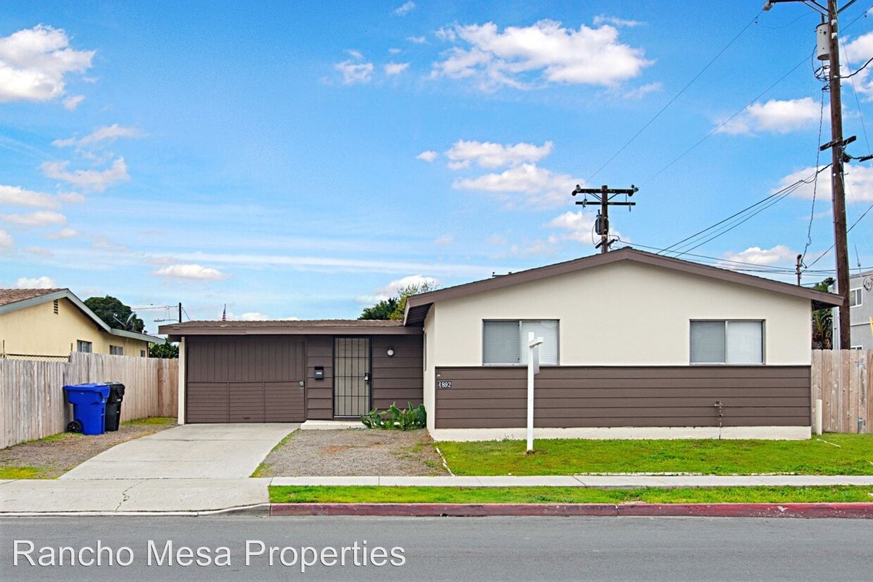 3 Br 1 Bath House 4892 Doliva Drive House For Rent In San Diego Ca Apartments Com