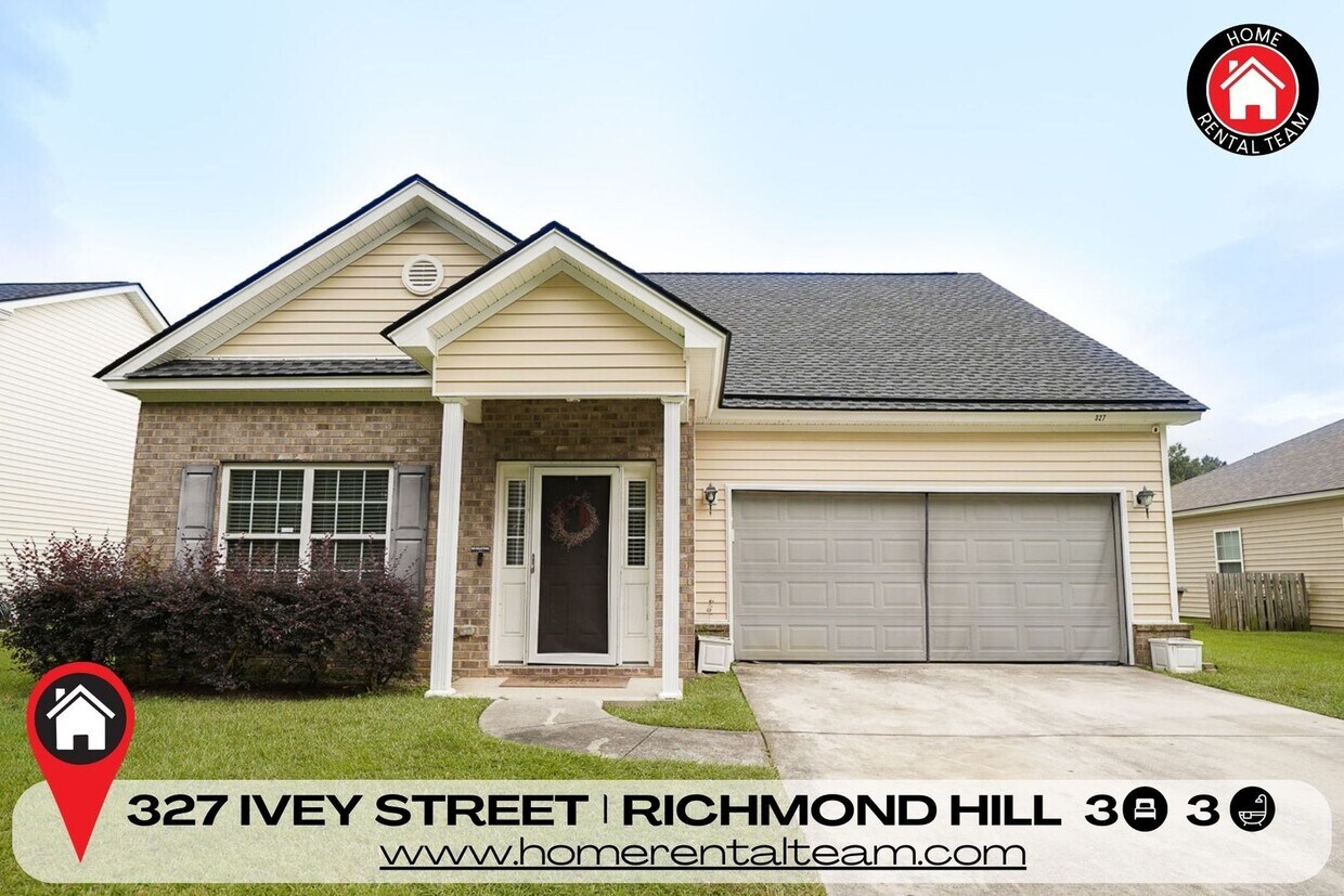 327 Ivey St, Richmond Hill, GA 31324 House Rental in Richmond Hill, GA